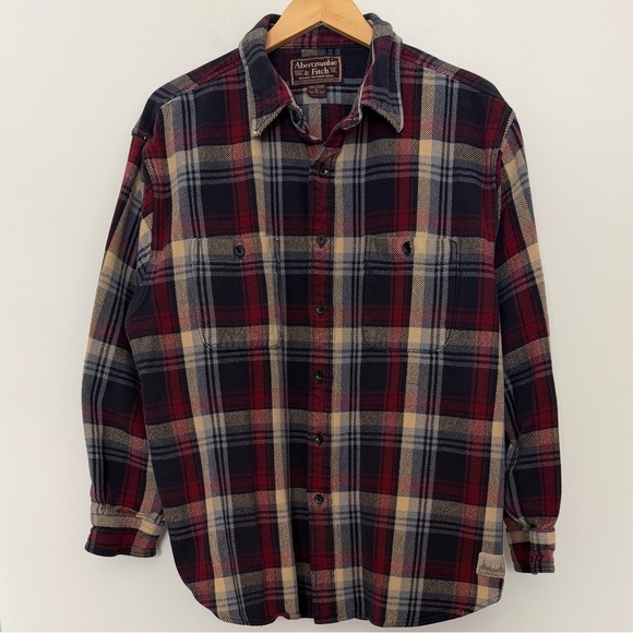 Abercrombie & Fitch Other - Abercrombie & Fitch Vintage Men's Heavy Weight Red Plaid Shirt